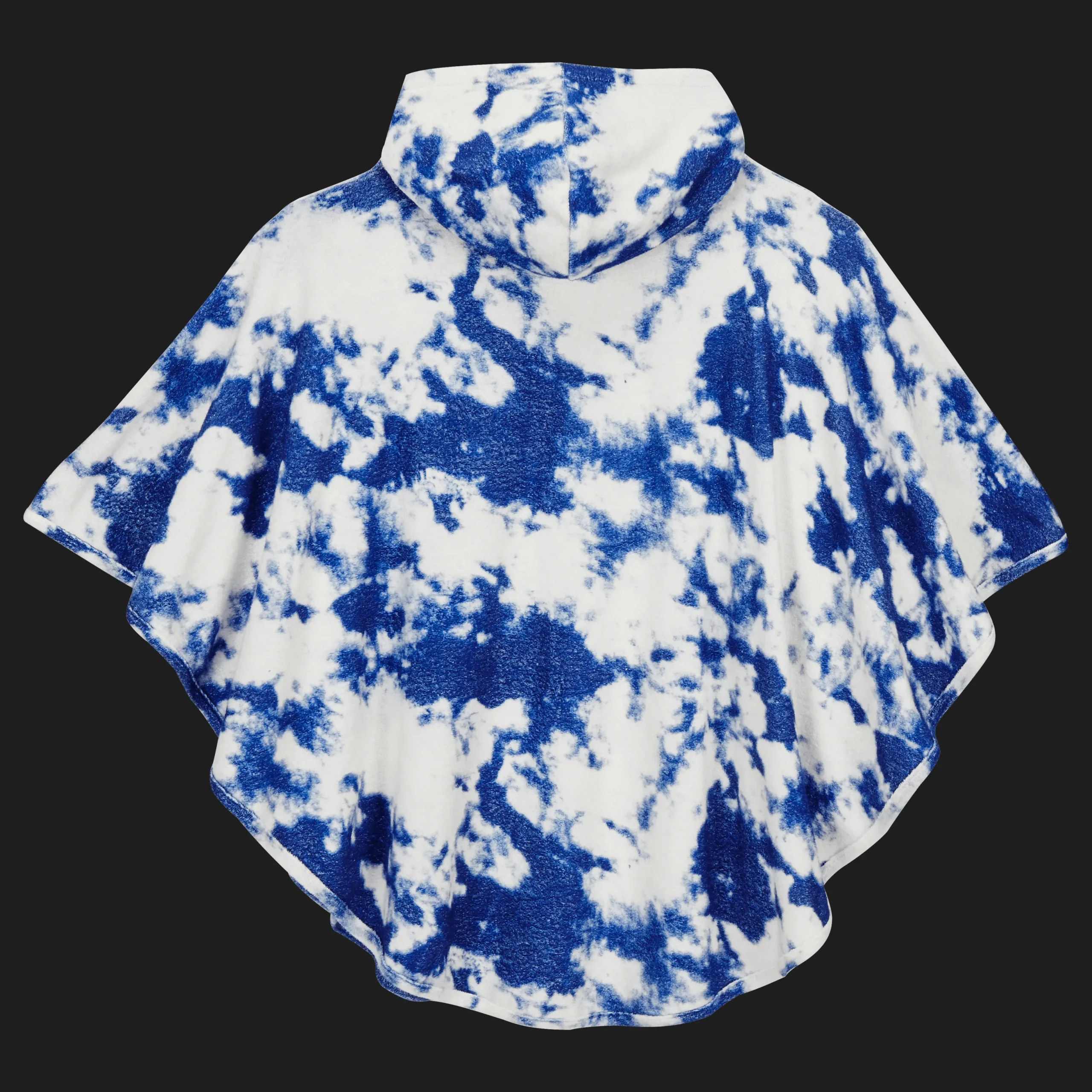 New Vilebrequin Kids Terry Poncho Tie & Dye Navy/Blue