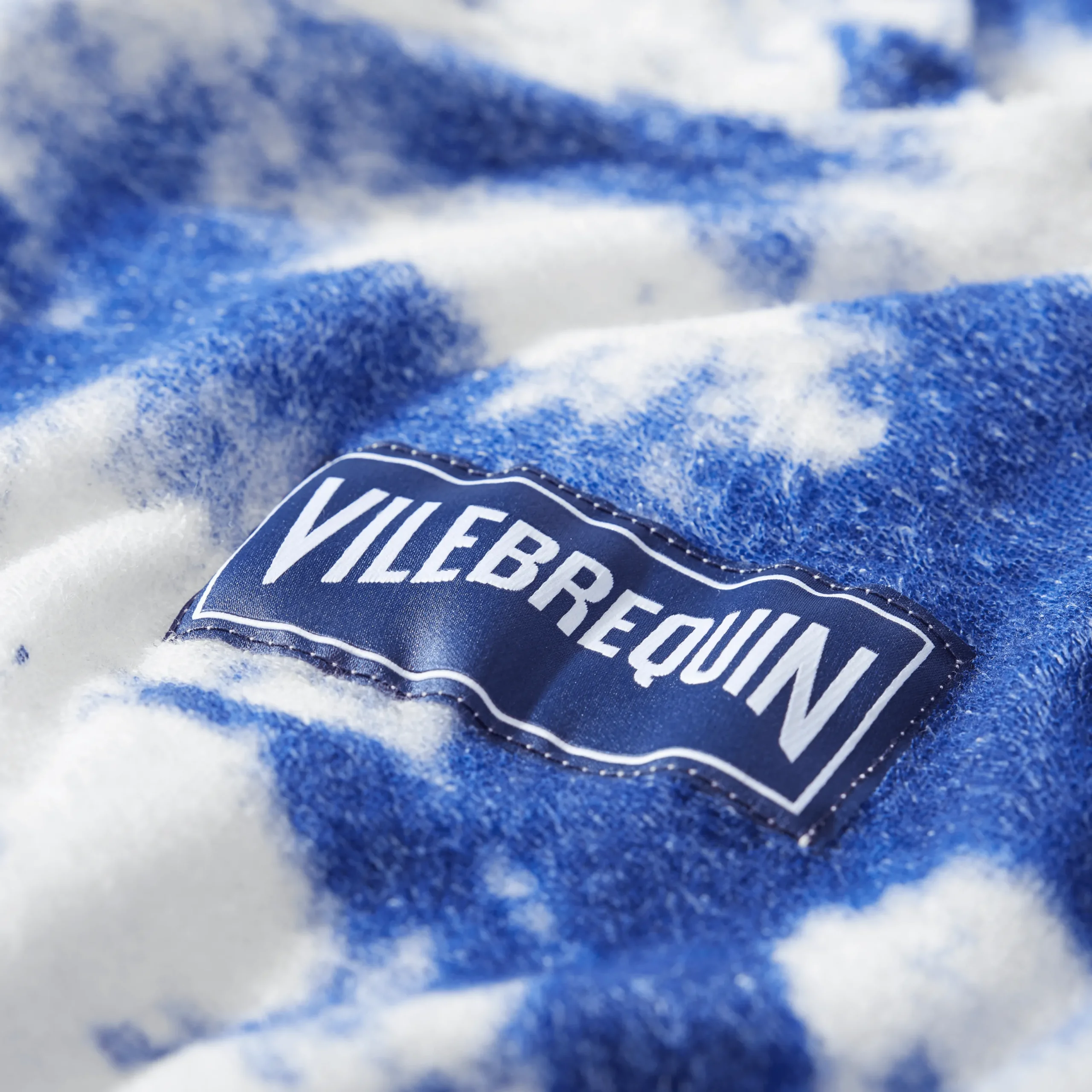 New Vilebrequin Kids Terry Poncho Tie & Dye Navy/Blue