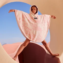 Online Vilebrequin Kids Terry Poncho Tie & Dye Starfruit/Pink