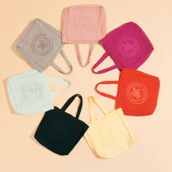 Hot Vilebrequin Linen Turtle Unisex Tote Bag Mineral Dye Pottery/Orange