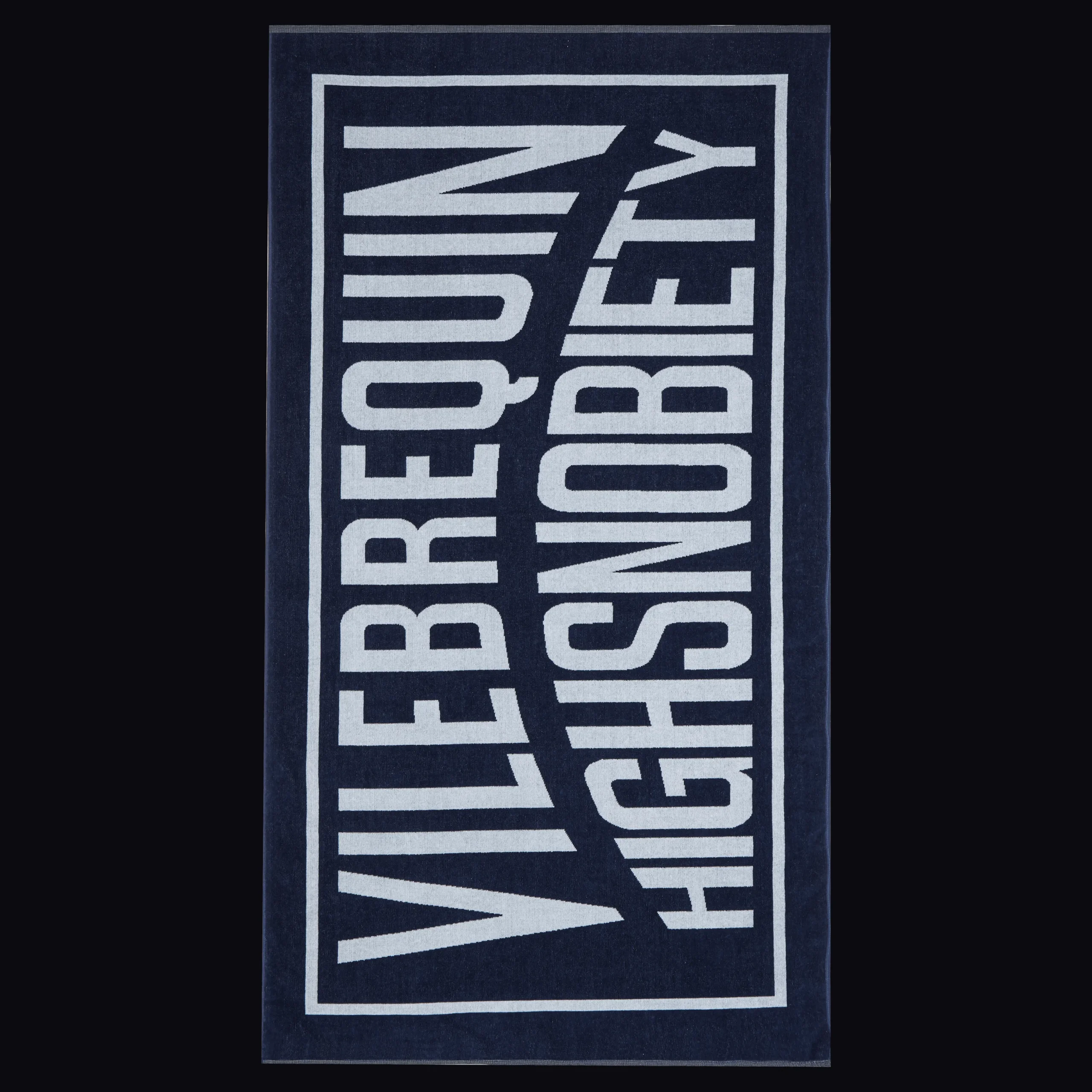 New Vilebrequin Logo Beach Towel - X Highsnobiety Deep Blue/Blue