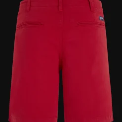 Discount Vilebrequin Men Bermuda Solid Burgundy/Red