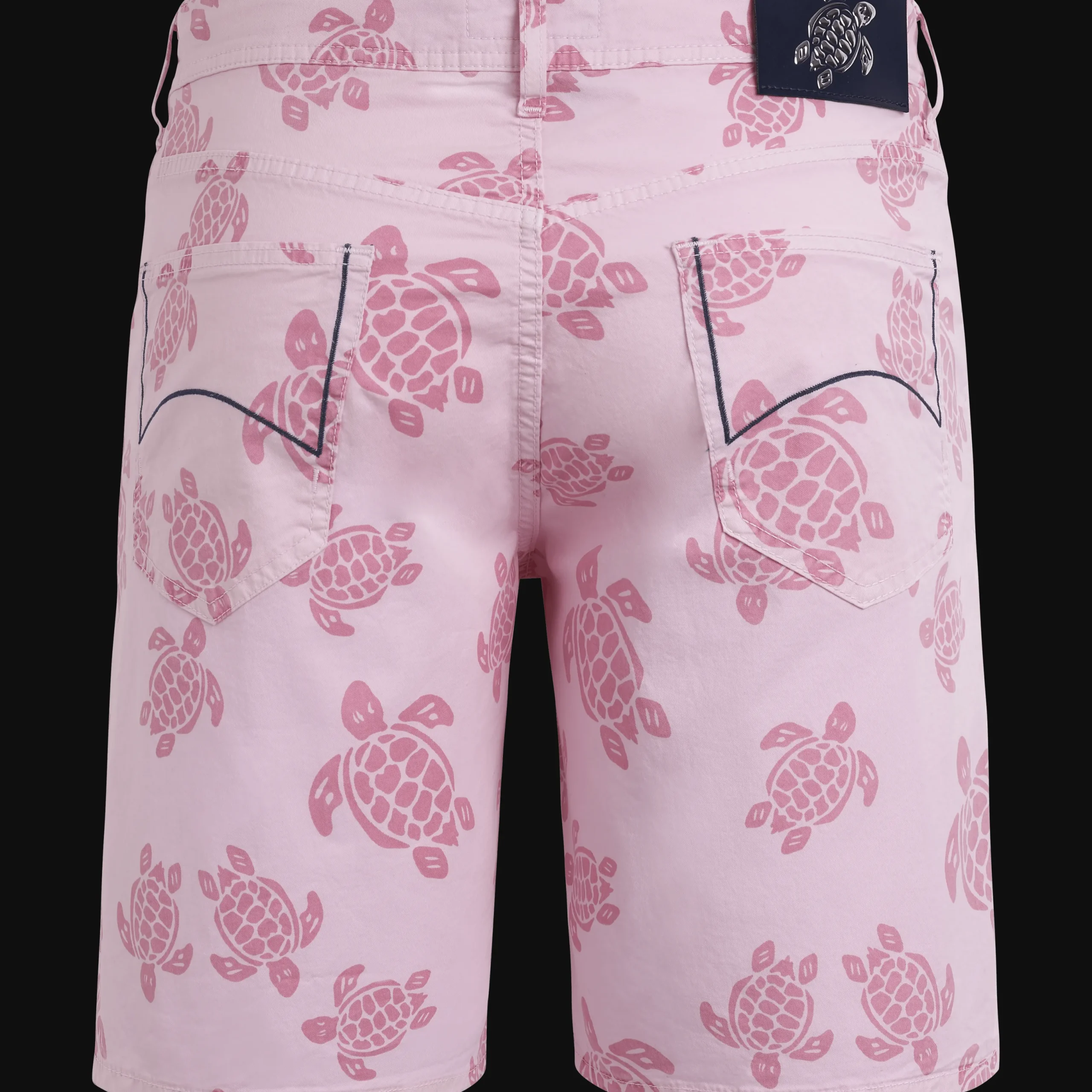 Cheap Vilebrequin Men Bermuda Trunks Ronde Des Tortues Tea Pink/Pink