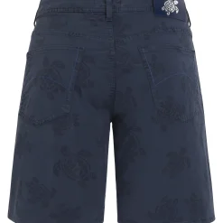 Outlet Vilebrequin Men Bermuda Trunks Ronde Des Tortues Navy/Blue