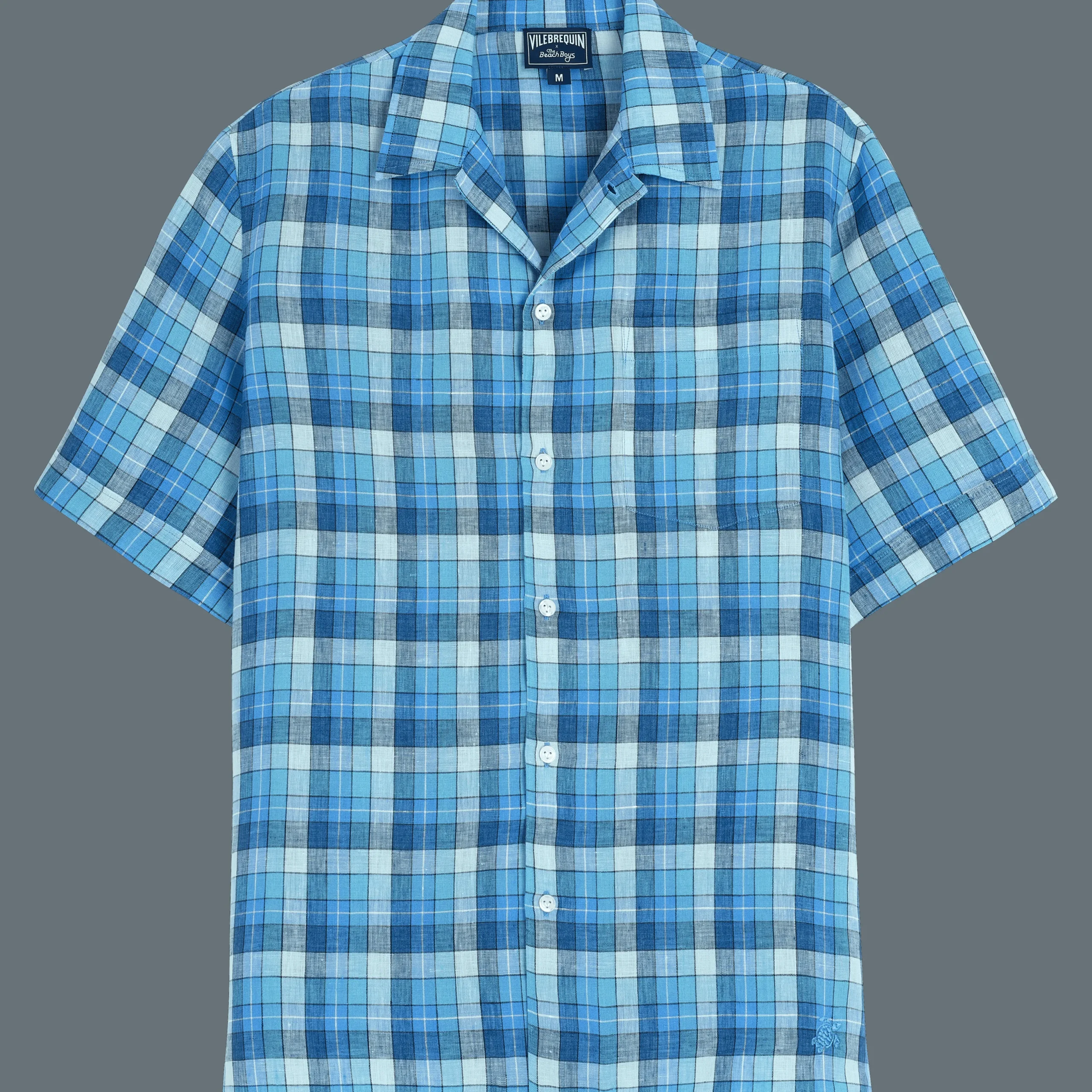 Online Vilebrequin Men Bowling Shirt Checks - X The Beach Boys Navy/Blue
