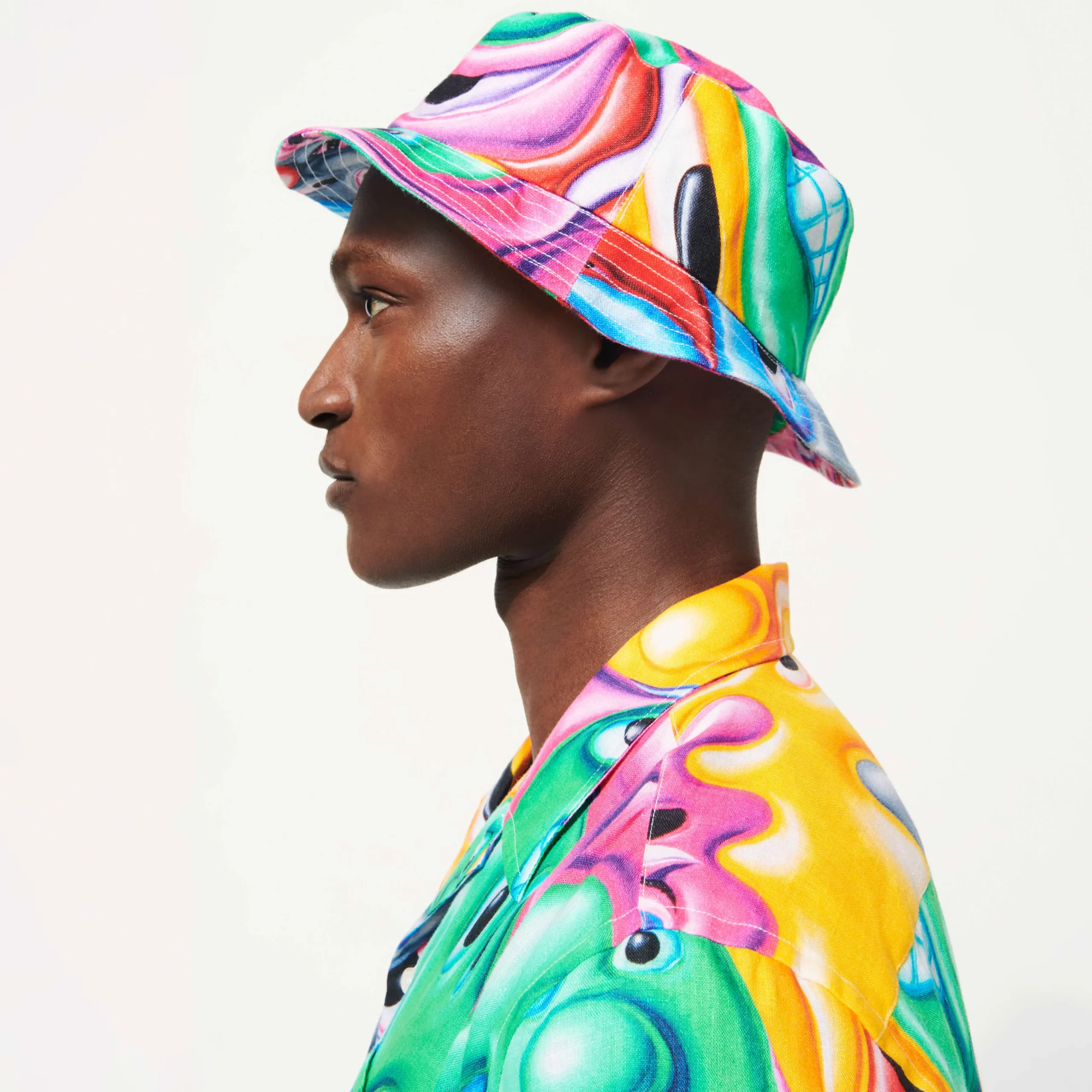 Discount Vilebrequin Men Bucket Hat Faces In Places - X Kenny Scharf Multicolor/Multi