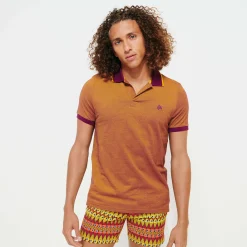 Best Sale Vilebrequin Men Changing Cotton Pique Polo Shirt Solid Kerala/Purple