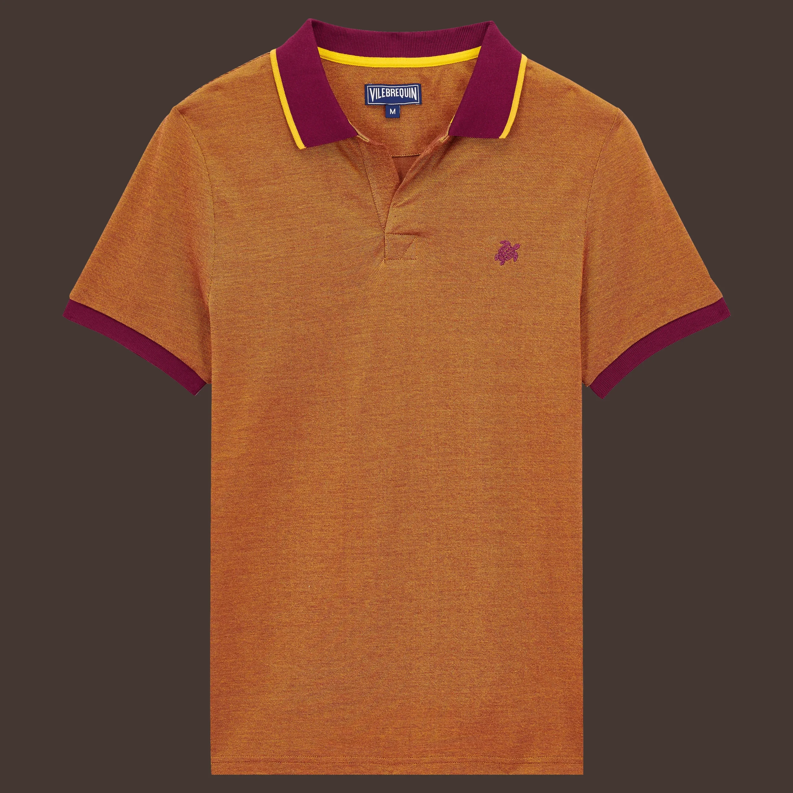 Best Sale Vilebrequin Men Changing Cotton Pique Polo Shirt Solid Kerala/Purple