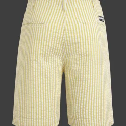 Best Vilebrequin Men Chino Bermuda Ultra-Light Seersucker Apple/Green