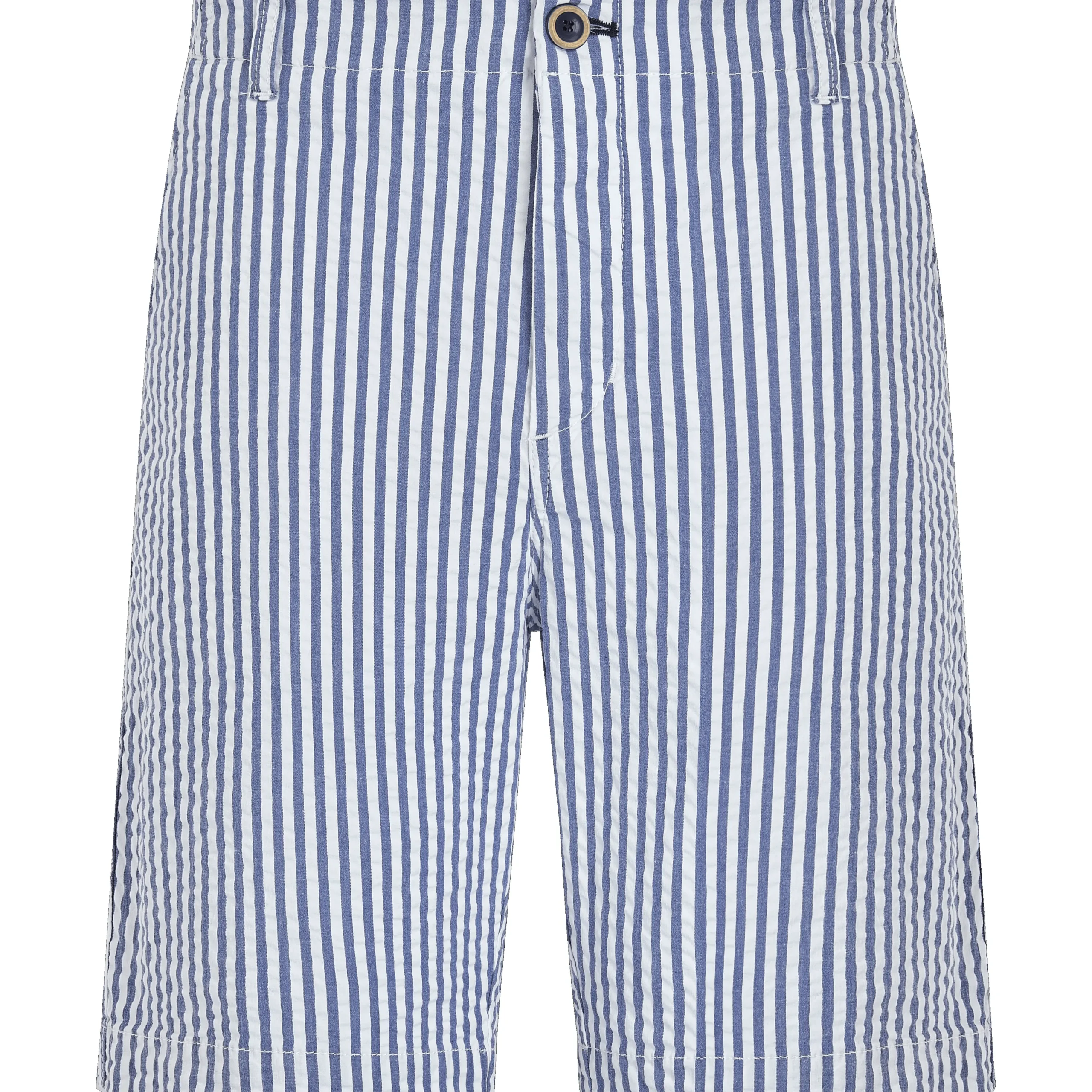 Store Vilebrequin Men Chino Bermuda Ultra-Light Seersucker Jeans Blue/Blue