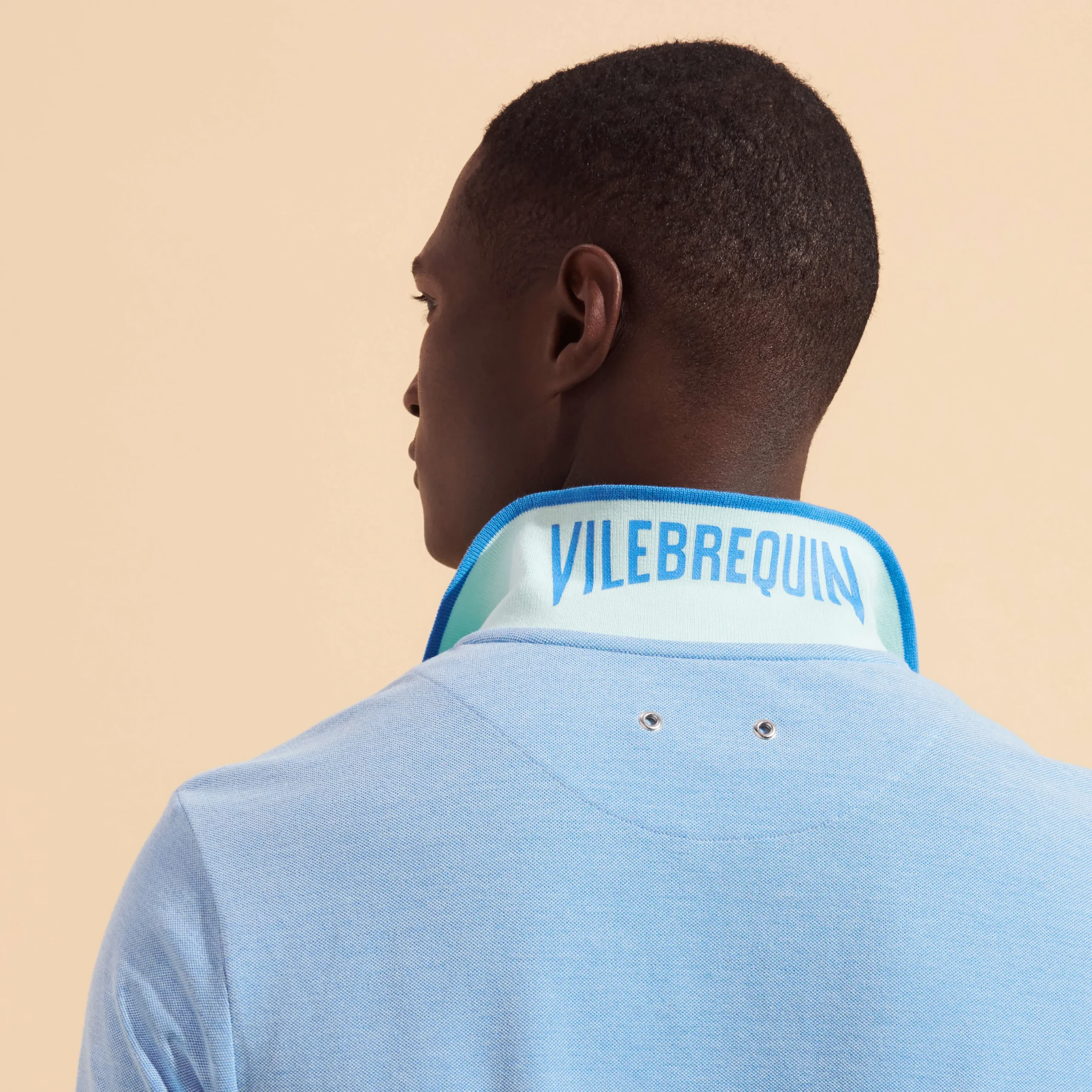 Flash Sale Vilebrequin Men Cotton Changing Color Pique Polo Shirt Thalassa/Blue