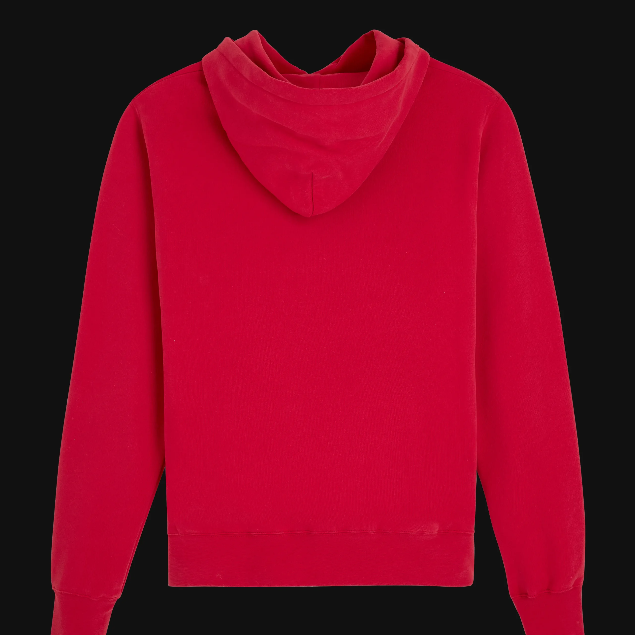 Clearance Vilebrequin Men Cotton Hoodie Sweatshirt Solid Burgundy/Red