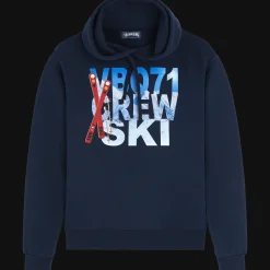 Cheap Vilebrequin Men Cotton Hoodie Sweatshirt Ski Navy/Blue