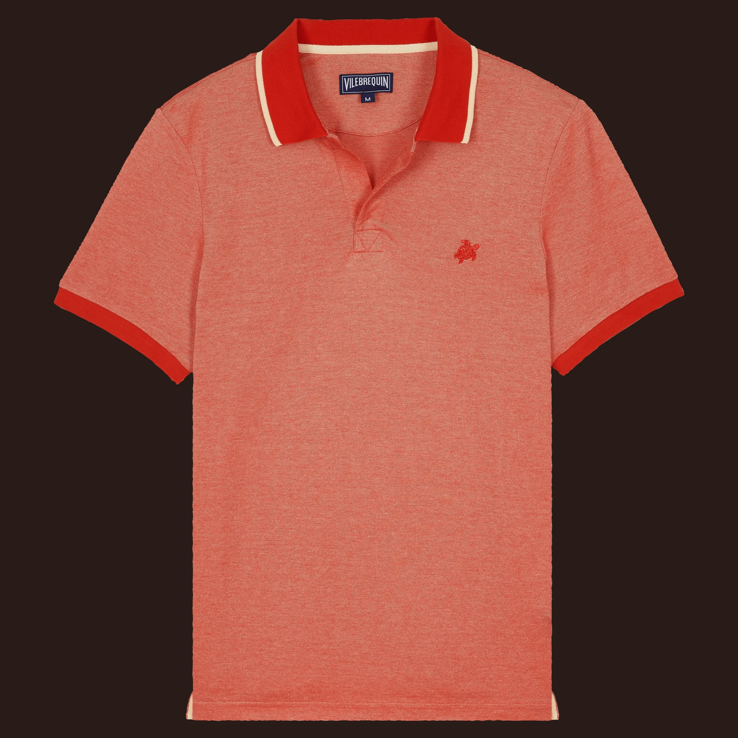 Cheap Vilebrequin Men Cotton Pique Polo Shirt Solid Poppy Red/Red