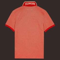 Cheap Vilebrequin Men Cotton Pique Polo Shirt Solid Poppy Red/Red