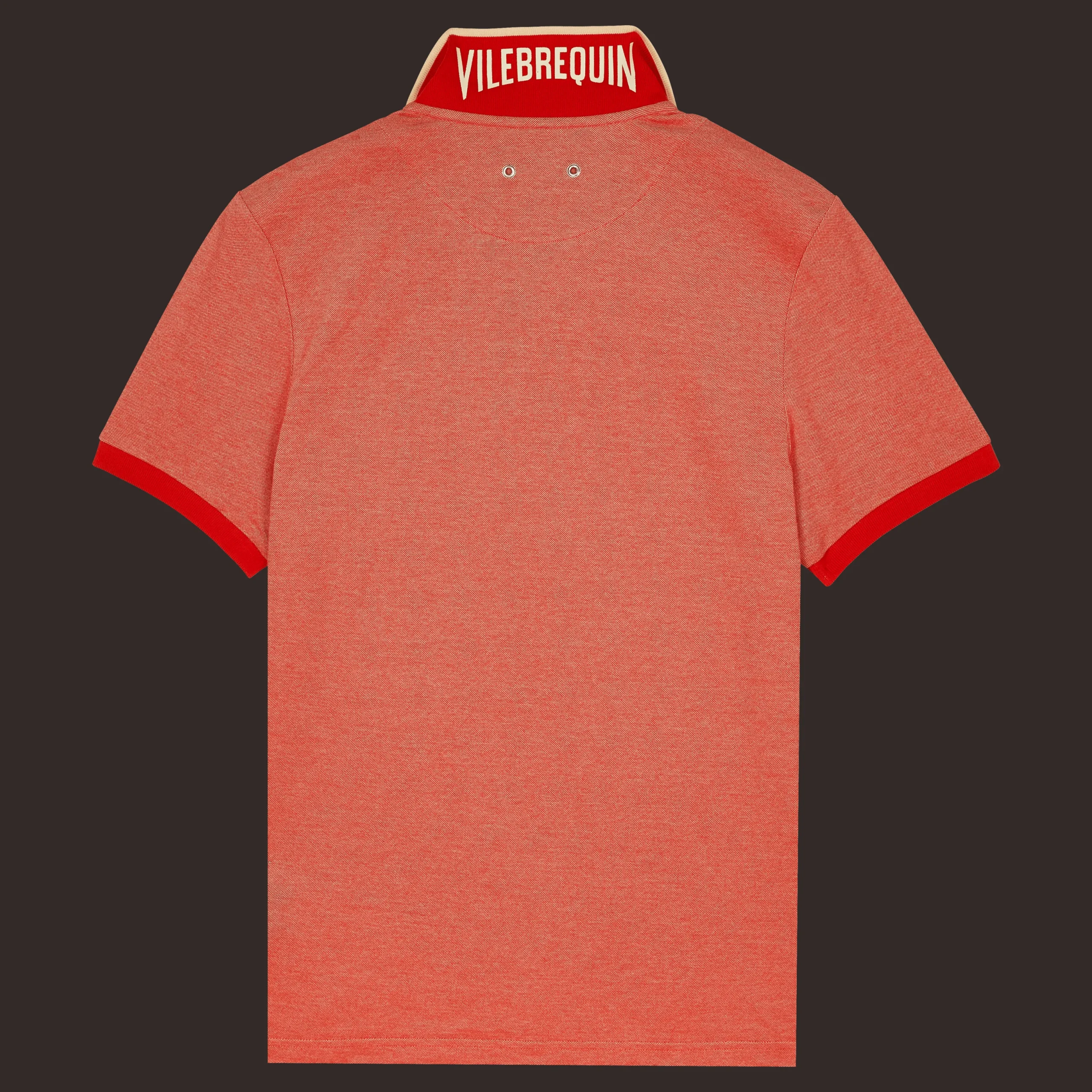 Cheap Vilebrequin Men Cotton Pique Polo Shirt Solid Poppy Red/Red