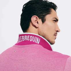Flash Sale Vilebrequin Men Cotton Pique Polo Shirt Solid Crimson Purple/Red