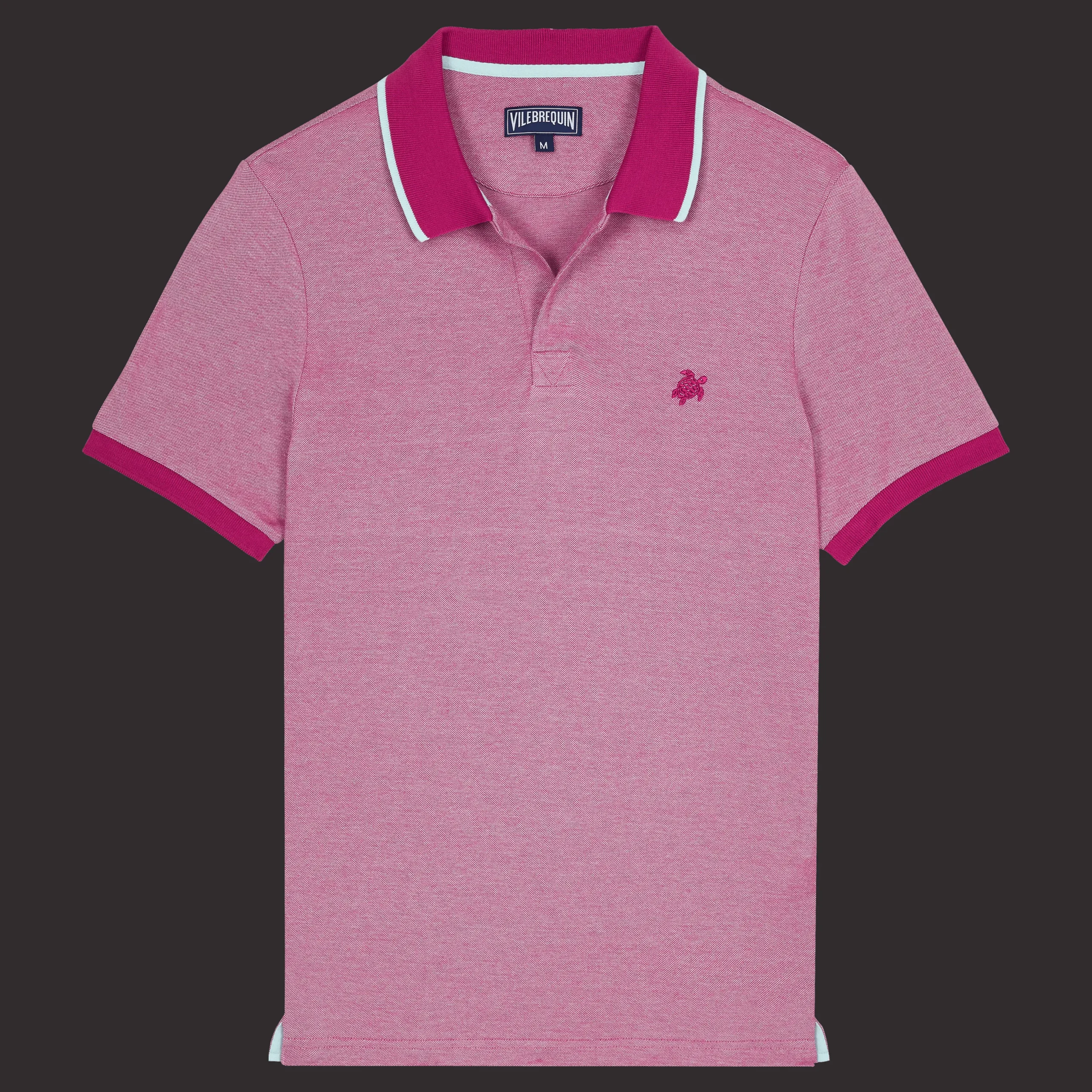 Flash Sale Vilebrequin Men Cotton Pique Polo Shirt Solid Crimson Purple/Red
