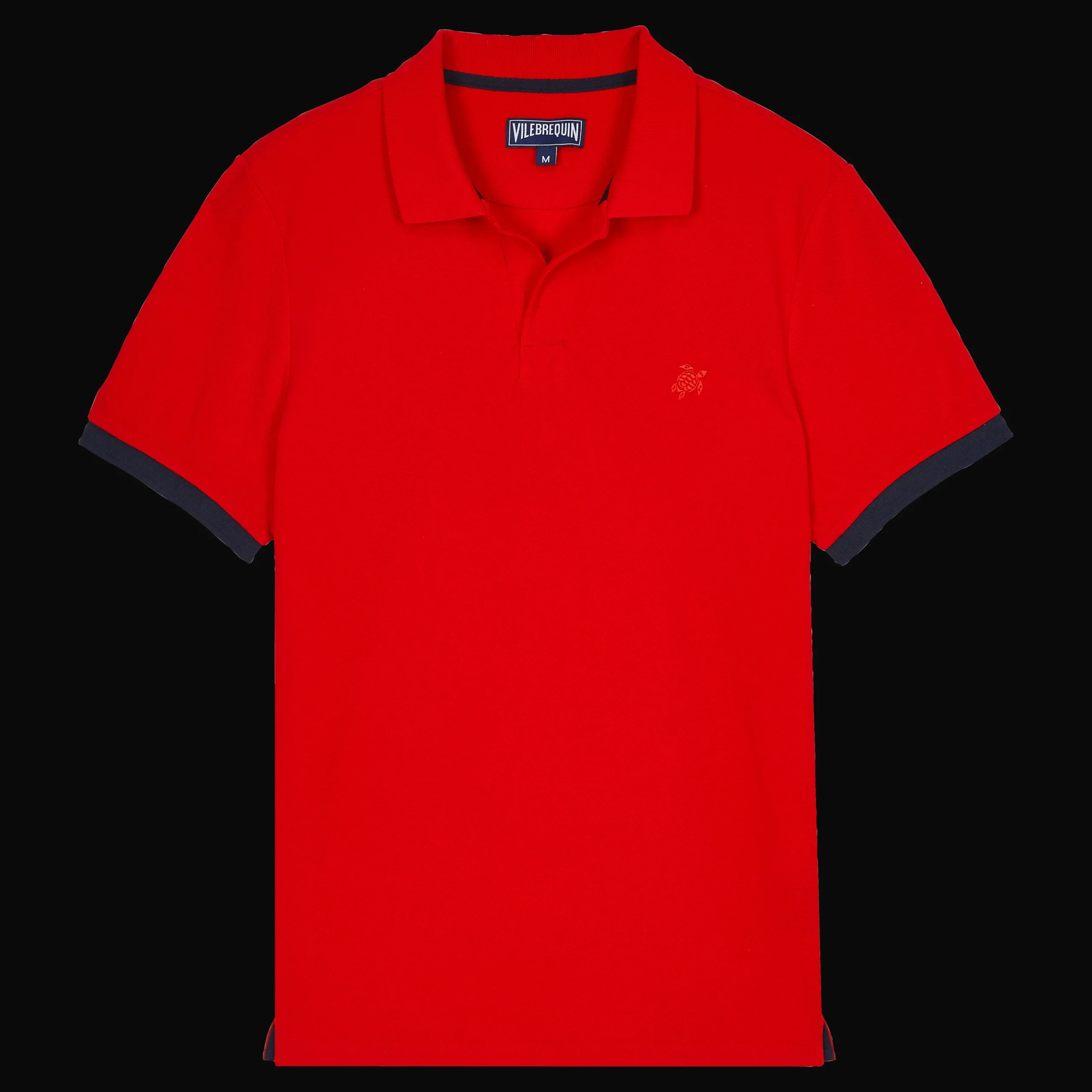 Flash Sale Vilebrequin Men Cotton Pique Polo Shirt Solid Poppy Red/Red