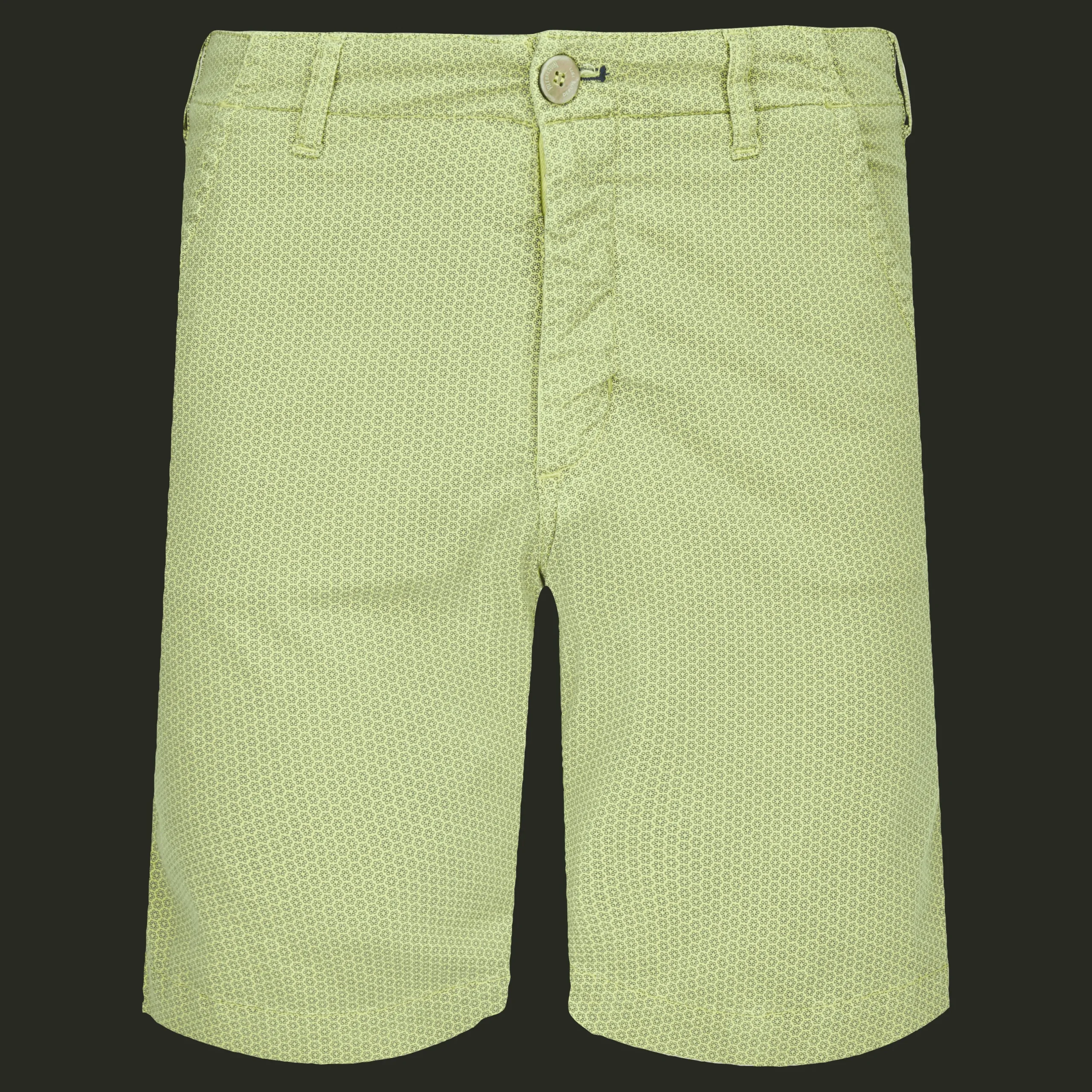 Online Vilebrequin Men Cotton Printed Bermuda Shorts Micro Flower Lemongrass/Green