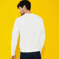 Cheap Vilebrequin Men Cotton Pullover Solid Off White/White