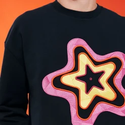 Online Vilebrequin Men Cotton Sweatshirt Stars Gift Navy/Blue