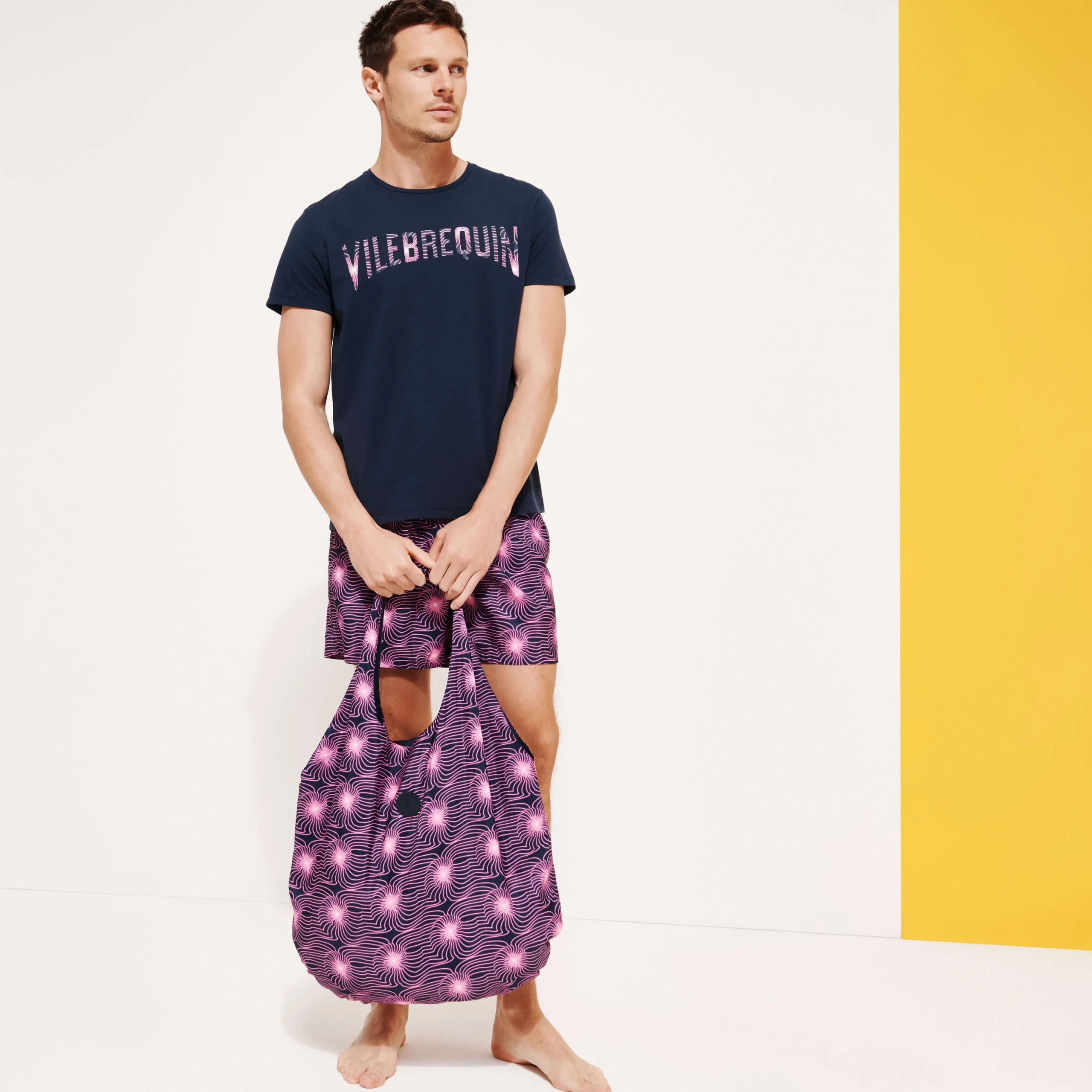 Flash Sale Vilebrequin Men Cotton T-Shirt Hypno Shell Navy/Blue