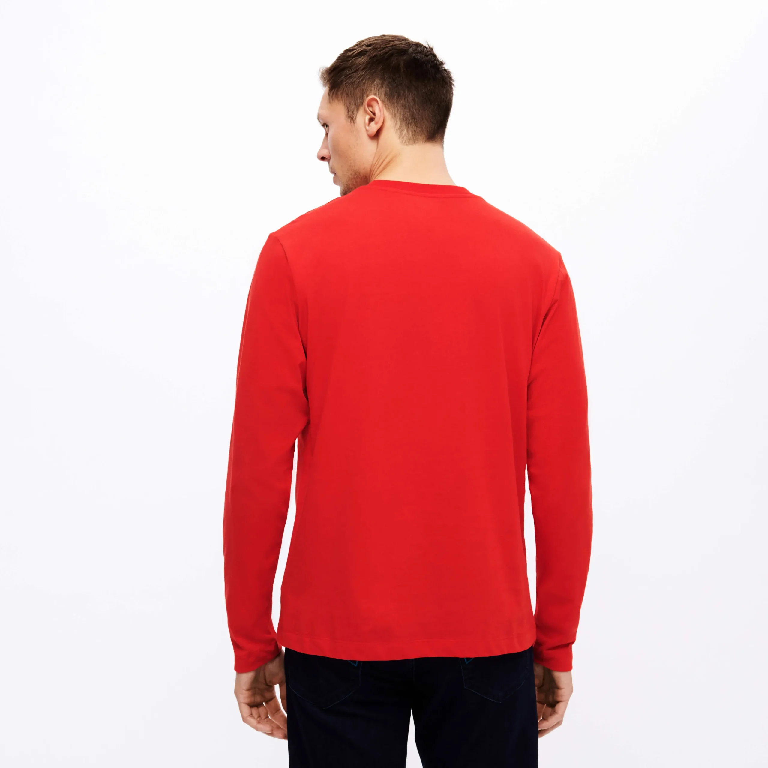 Online Vilebrequin Men Cotton T-Shirt Requins 3D Burgundy/Red