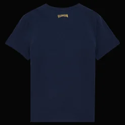 Sale Vilebrequin Men Cotton T-Shirt The Year Of The Rabbit Navy/Blue