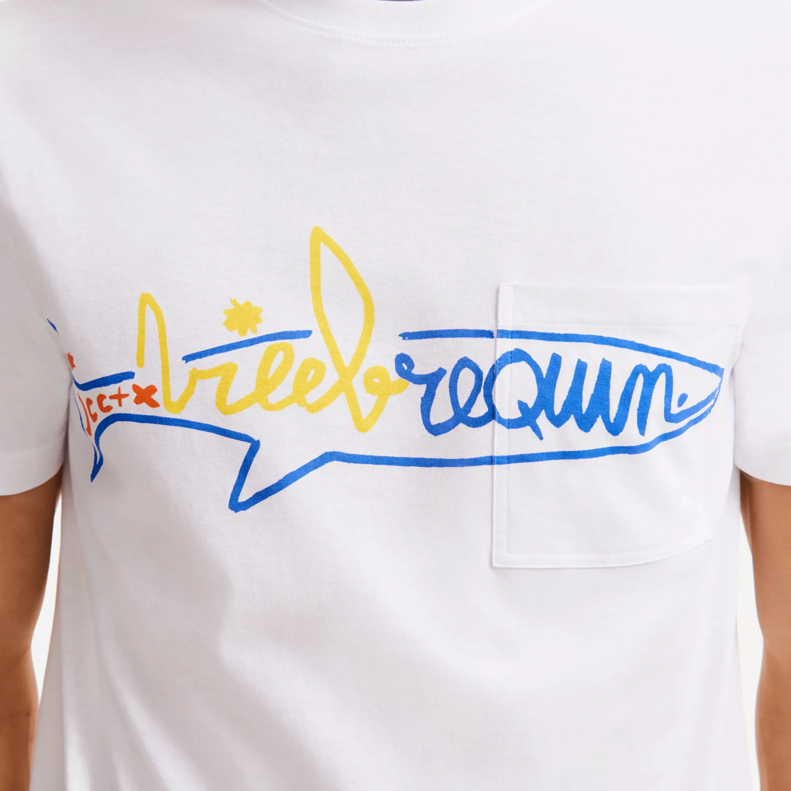 Cheap Vilebrequin Men Cotton T-Shirt Squale - X Jcc+ - Limited Edition White/White