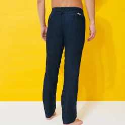 Sale Vilebrequin Men Denim Jogging Pants Dark Denim W1/Blue