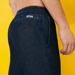 Sale Vilebrequin Men Denim Jogging Pants Dark Denim W1/Blue