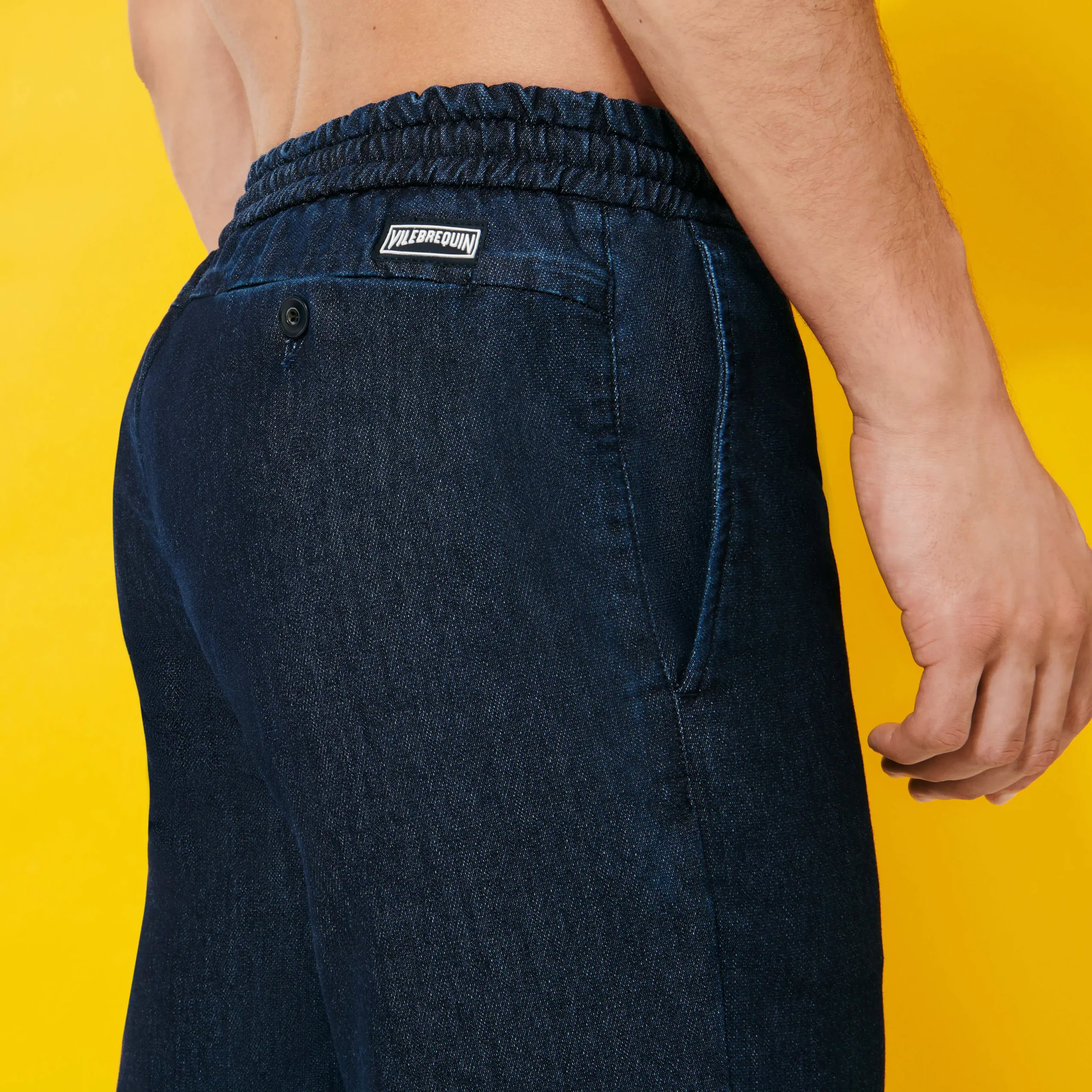 Sale Vilebrequin Men Denim Jogging Pants Dark Denim W1/Blue