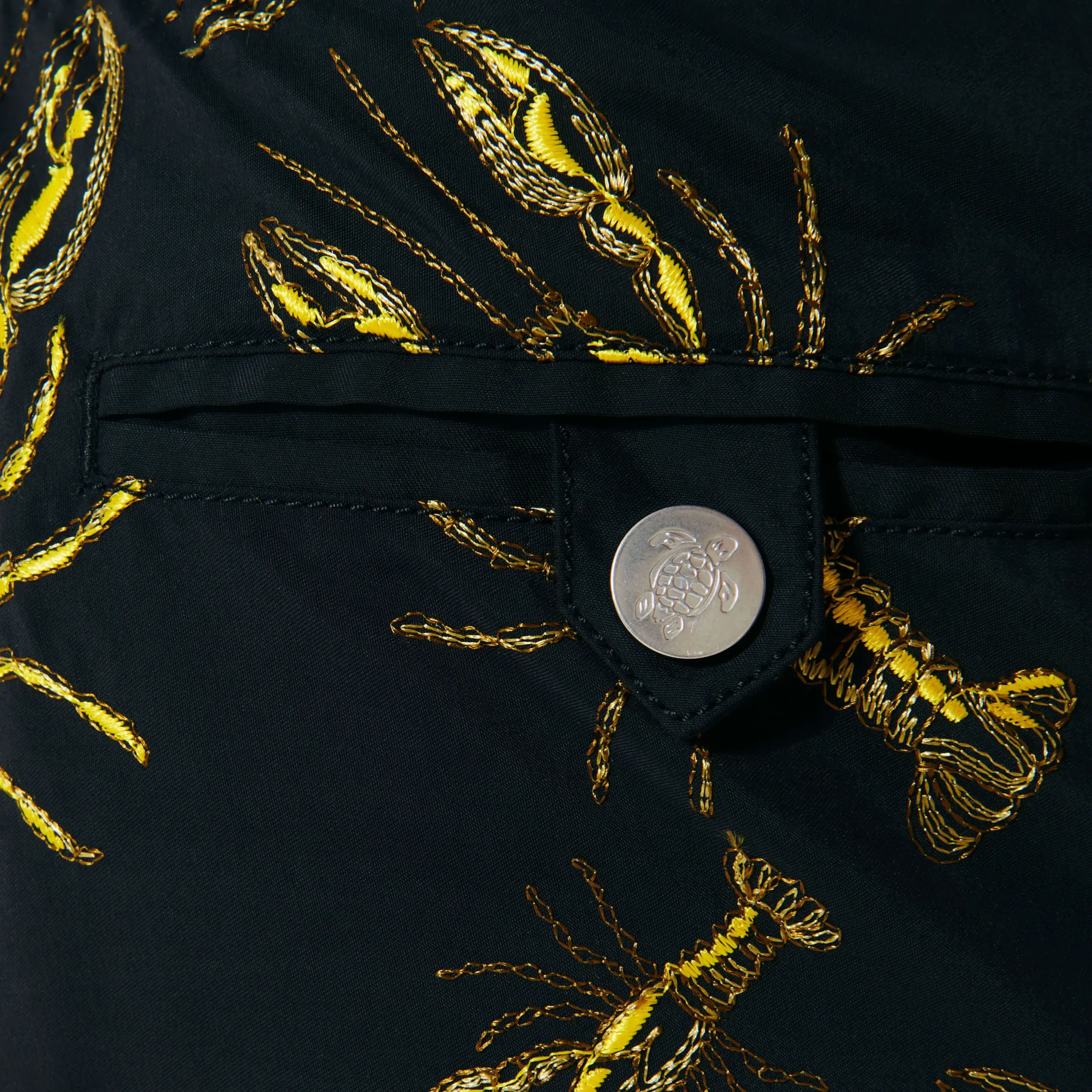 New Vilebrequin Men Embroidered Swimwear Lobsters - Limited Edition Black/Black