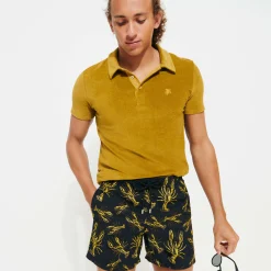 New Vilebrequin Men Embroidered Swimwear Lobsters - Limited Edition Black/Black