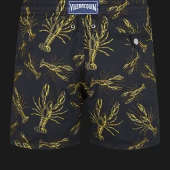 New Vilebrequin Men Embroidered Swimwear Lobsters - Limited Edition Black/Black