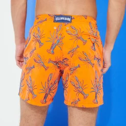 Online Vilebrequin Men Embroidered Swimwear Lobsters - Limited Edition Tango/Orange