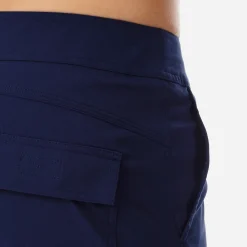 Cheap Vilebrequin Men Flat Belt Stretch Swim Trunk Solid Navy/Blue