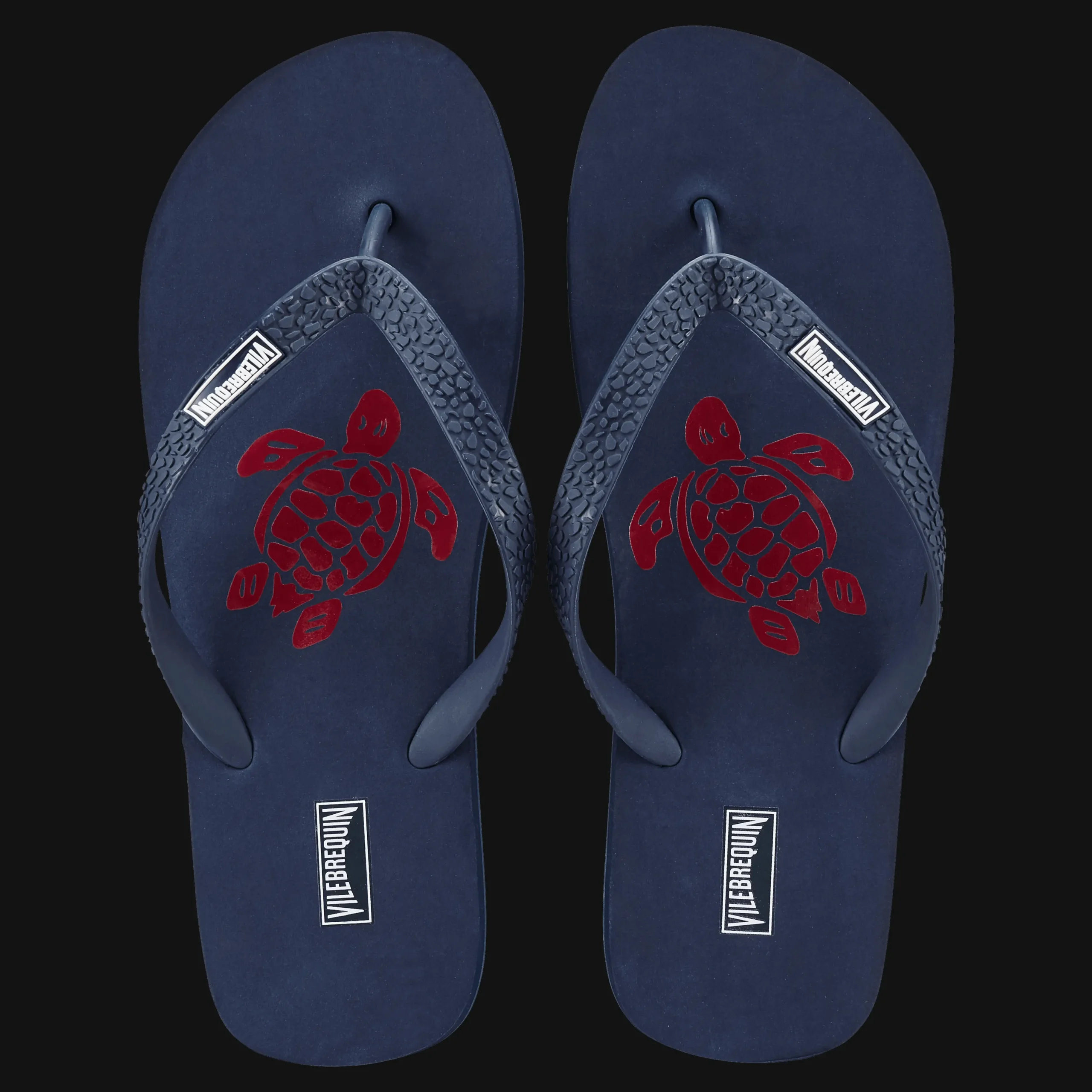 Discount Vilebrequin Men Flipflop Solid Navy/Blue