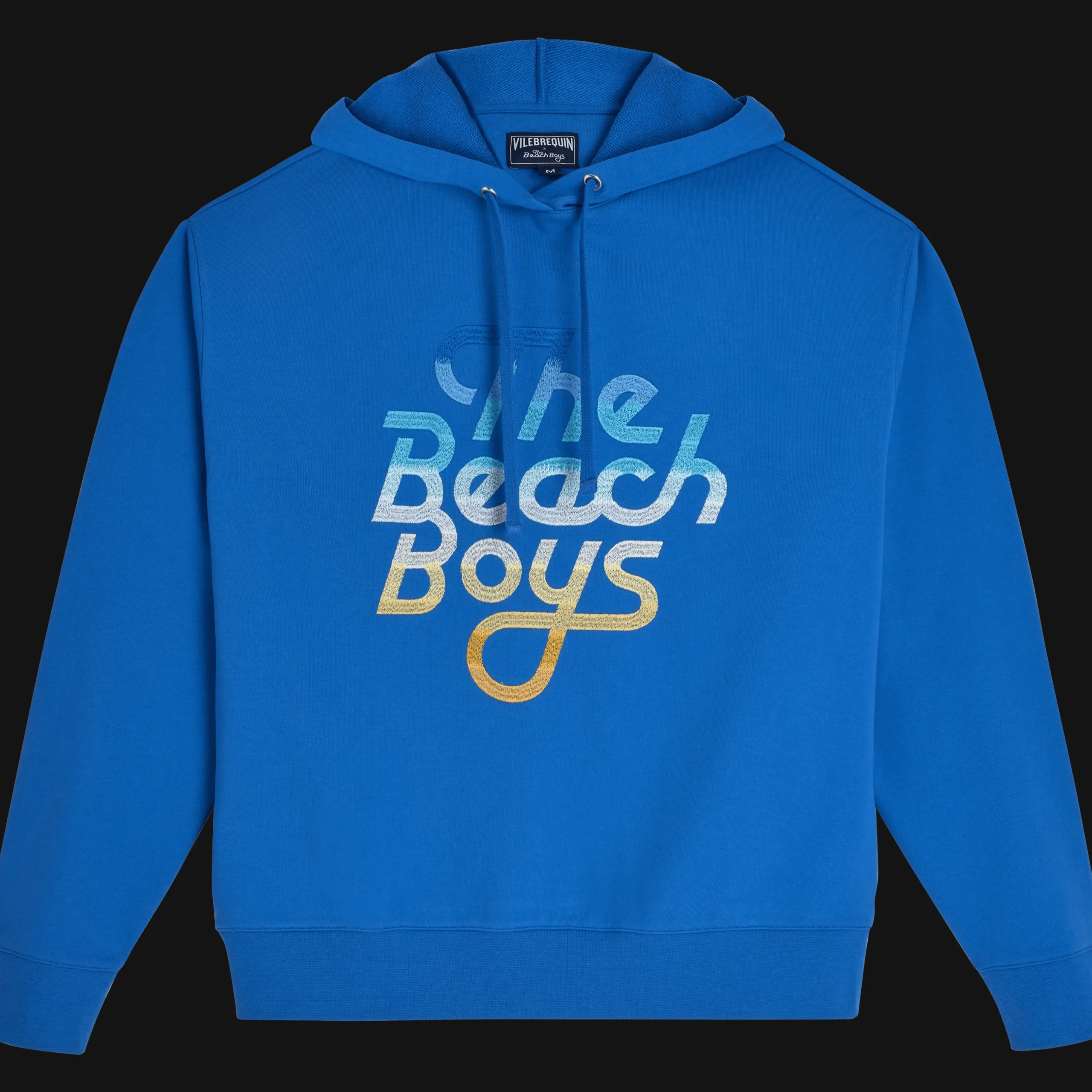 Outlet Vilebrequin Men Hoodie Gradient Embroidered Logo - X The Beach Boys Earthenware/Blue