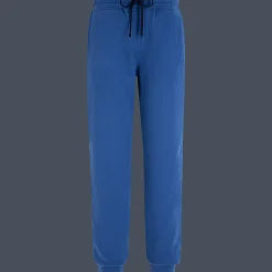 Cheap Vilebrequin Men Jogger Cotton Pants Solid Sea Blue/Blue