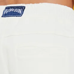 Online Vilebrequin Men Jogger Cotton Pants Solid Off White/White