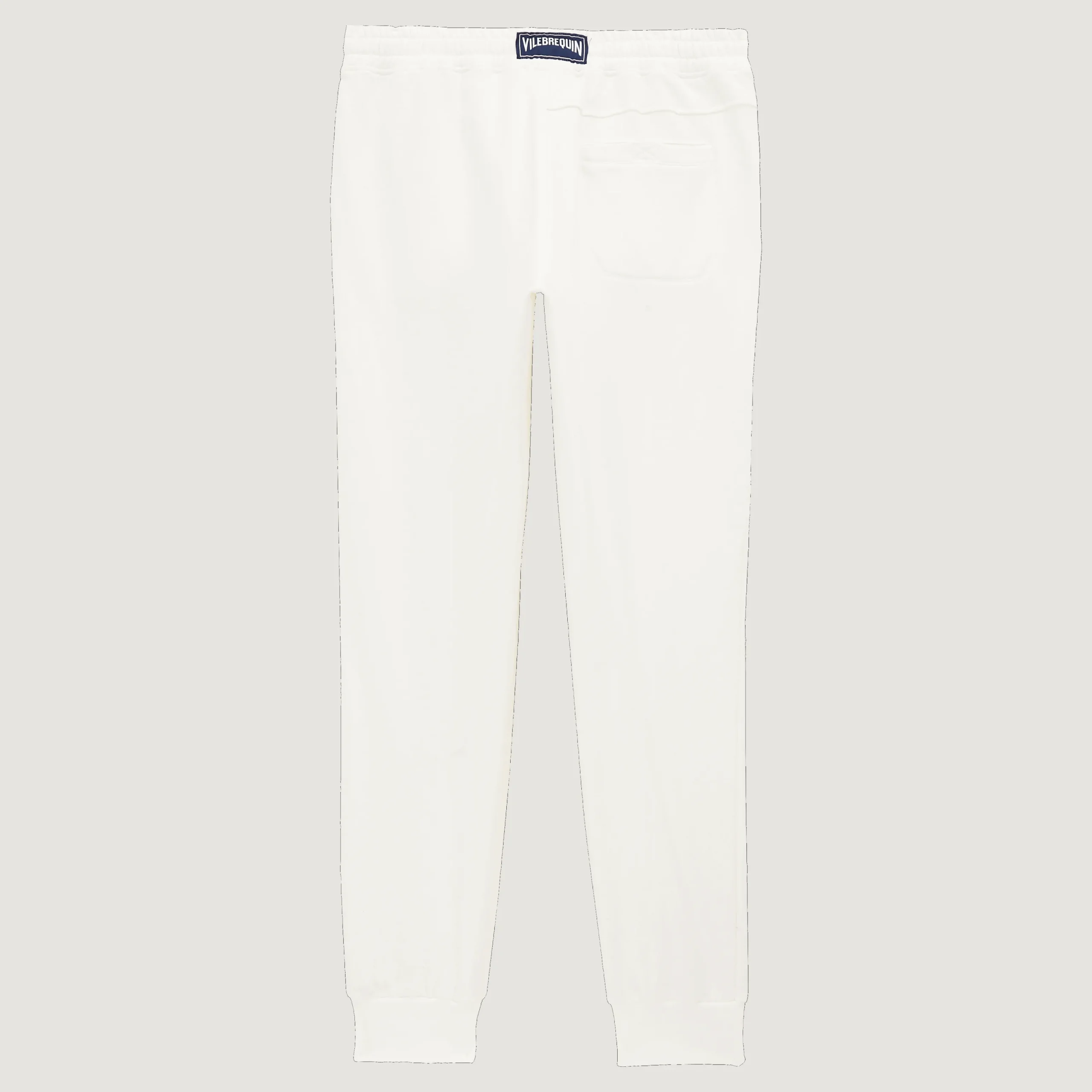 Online Vilebrequin Men Jogger Cotton Pants Solid Off White/White