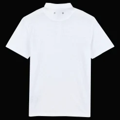 Outlet Vilebrequin Men Linen Jersey Polo Shirt Solid White/White