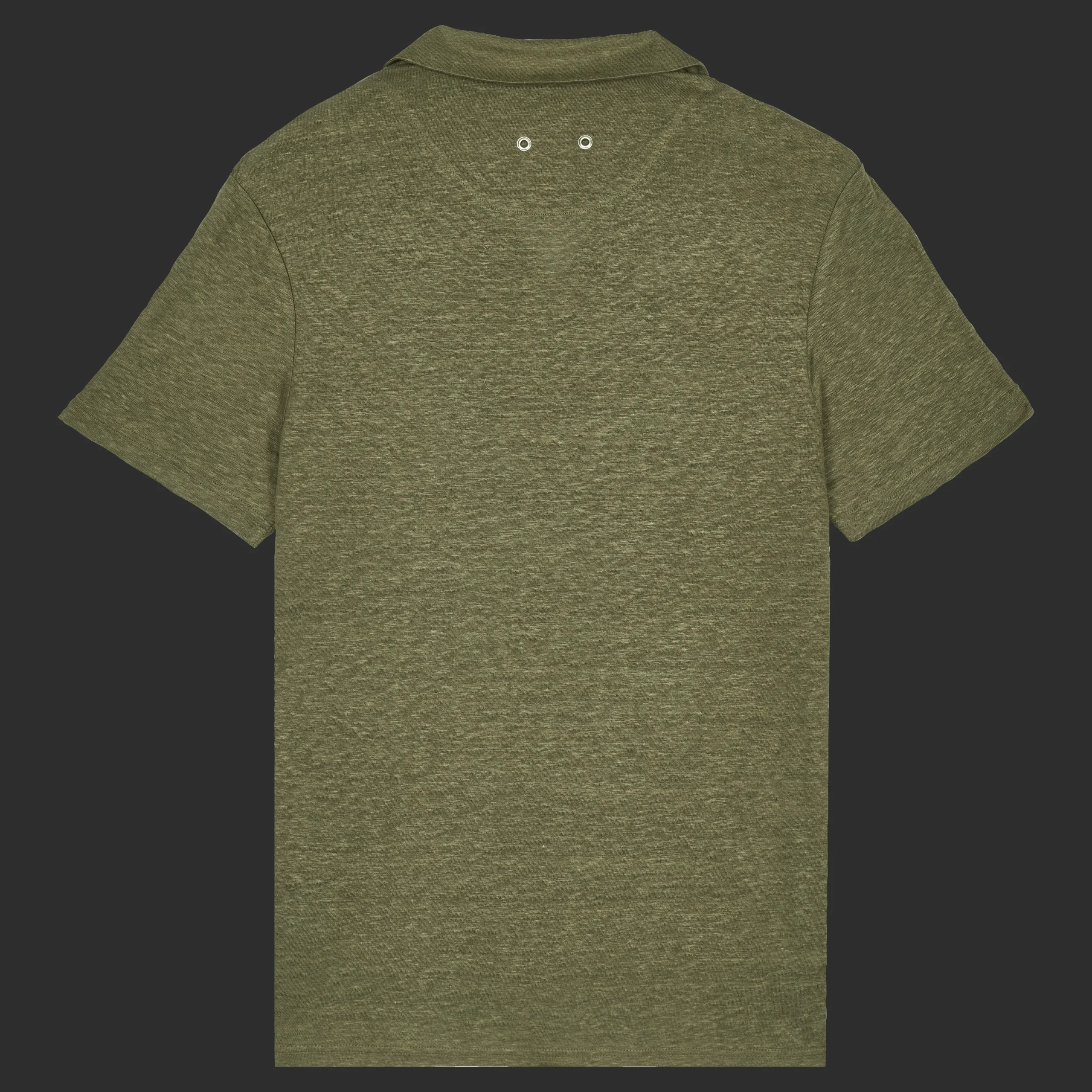 Shop Vilebrequin Men Linen Jersey Polo Shirt Solid Olivier/Green