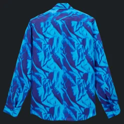 Best Sale Vilebrequin Men Linen Shirt Les Draps Froisses Neptune Blue/Blue