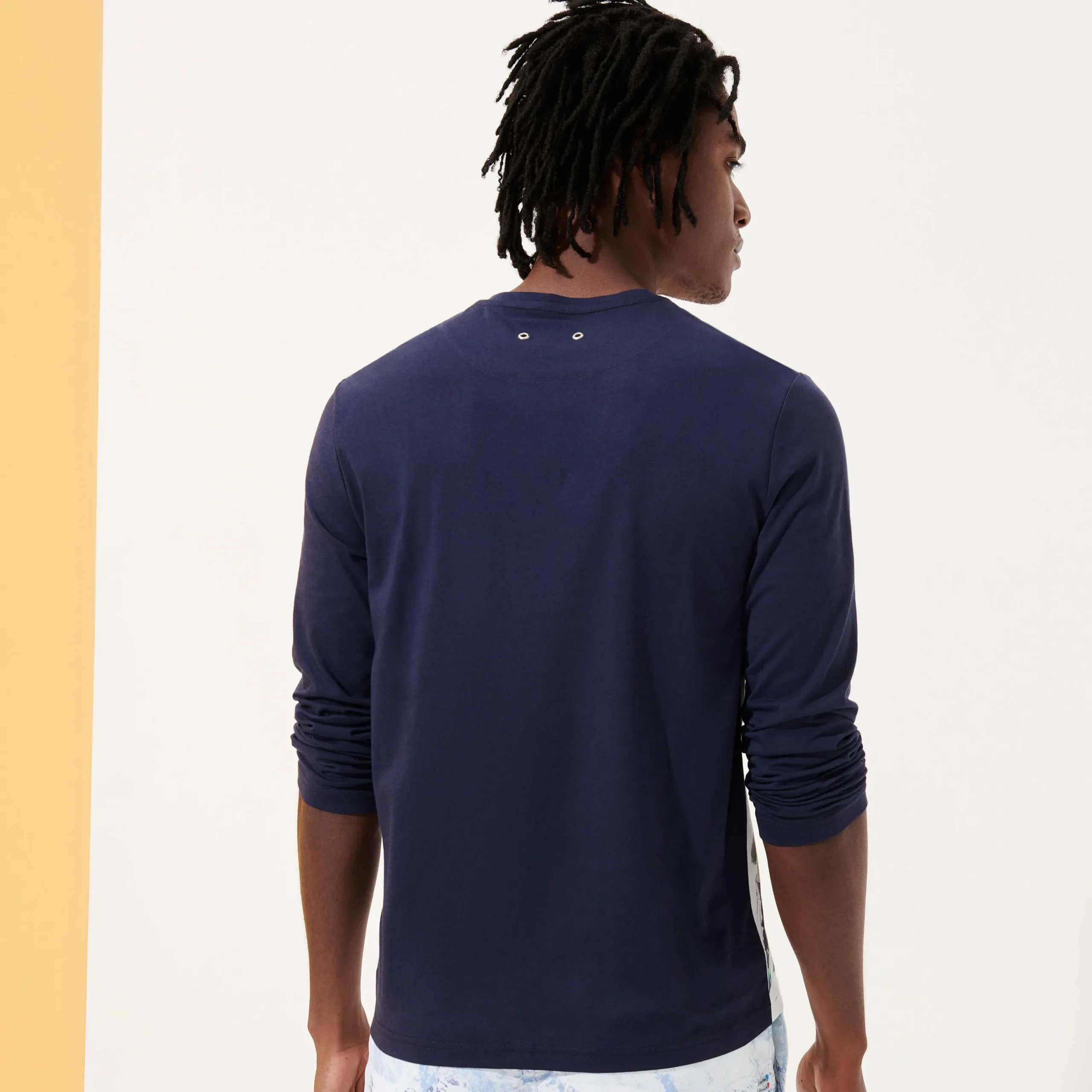 Discount Vilebrequin Men Long Sleeves T-Shirt - X Massimo Vitali Sky Blue/Blue
