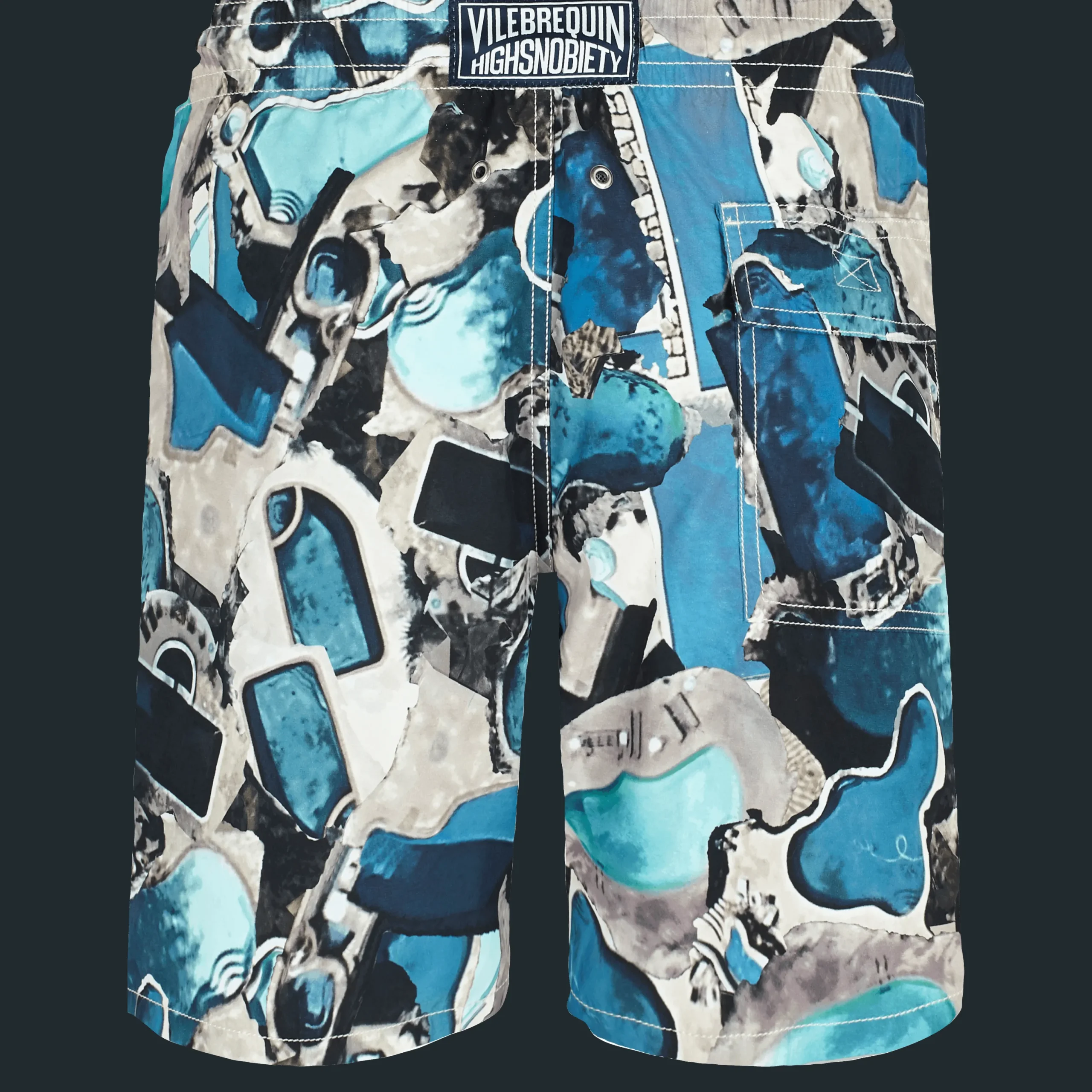 Hot Vilebrequin Men Long Swim Trunks Californian Pool Dogtown - X Highsnobiety Blue Note/Blue
