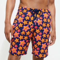 Store Vilebrequin Men Long Swim Trunks Stars Gift Navy/Blue
