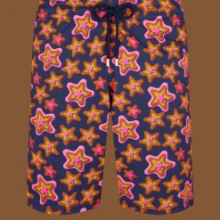 Store Vilebrequin Men Long Swim Trunks Stars Gift Navy/Blue